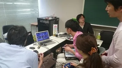 県立岡山大学のゲーム展示ブース